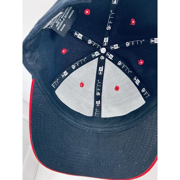 Dude Perfect - New Era - 9FIFTY - Snapback Hat Navy Red Adjustable Cap Official - Picture 6 of 10